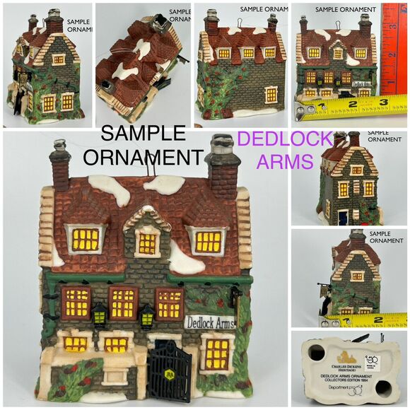 2x NEW Dept 56 Charles Dickens Heritage Ornament 95 SIR JOHN INN 94 Dedlock Arms - Picture 13 of 13